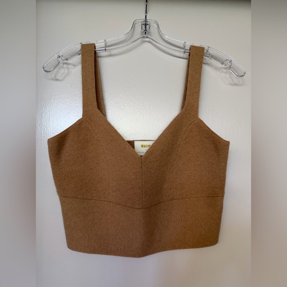 VGUC Anthropologie Cashmere Cropped Sweater Size S - Picture 3 of 7